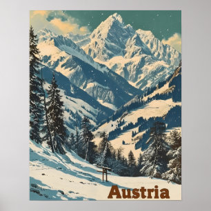 Alps Austria Vintage Poster