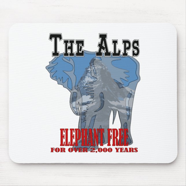 Alps - Elephant Free Mouse Mat (Front)