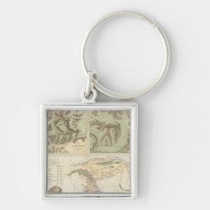 Alps glacier systems key ring