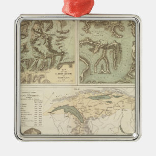 Alps glacier systems metal tree decoration