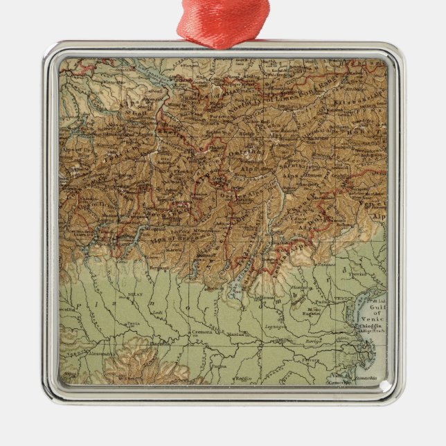 Alps Metal Tree Decoration (Front)