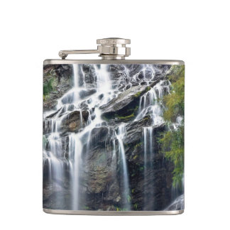 Alps Mountain Top Waterfall Hip Flask