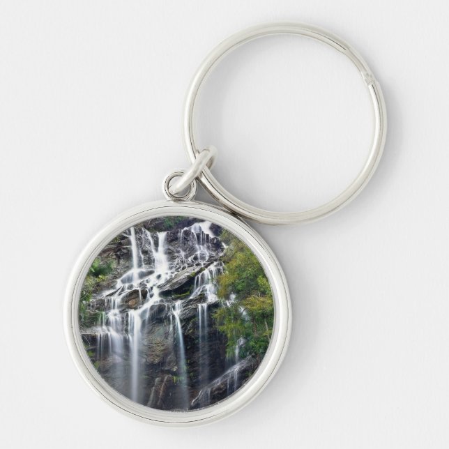 Alps Mountain Top Waterfall Key Ring (Front)