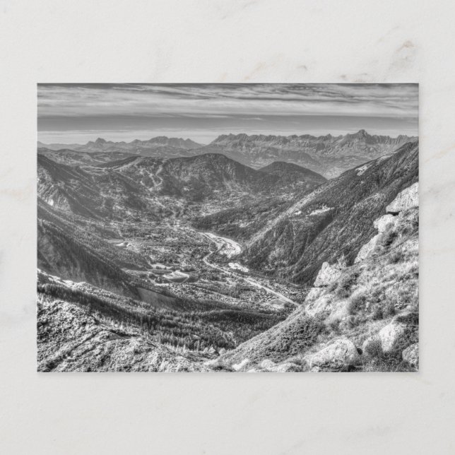 Alps Mountain Valley Postcard (Front)
