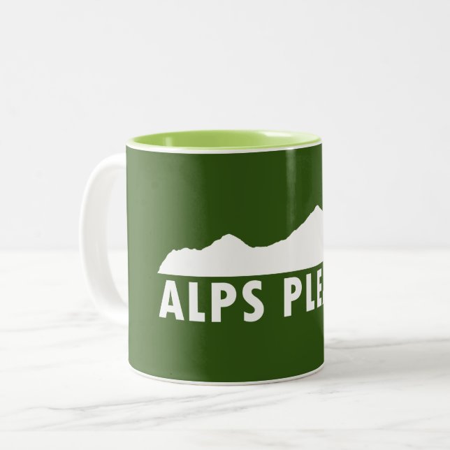 Alps Please Two-Tone Coffee Mug (Front Left)