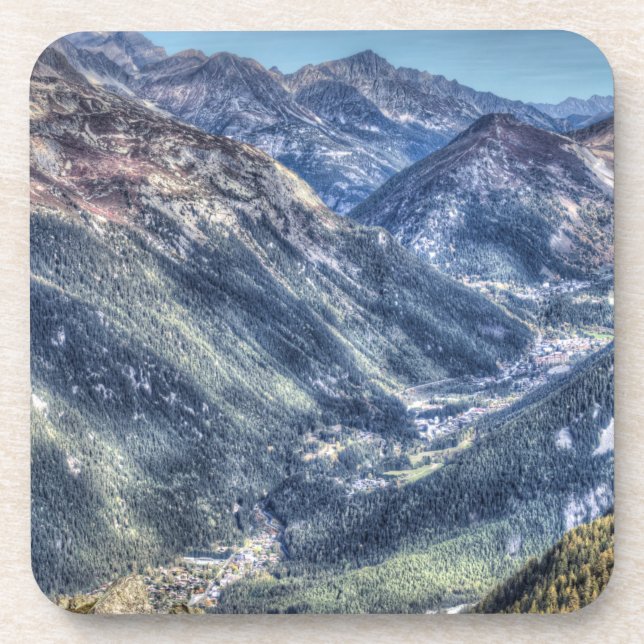 Alps Valley France Coaster (Front)