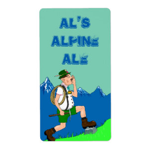 Alps Yodel Lederhosen Beer Homebrewing Fun Labels