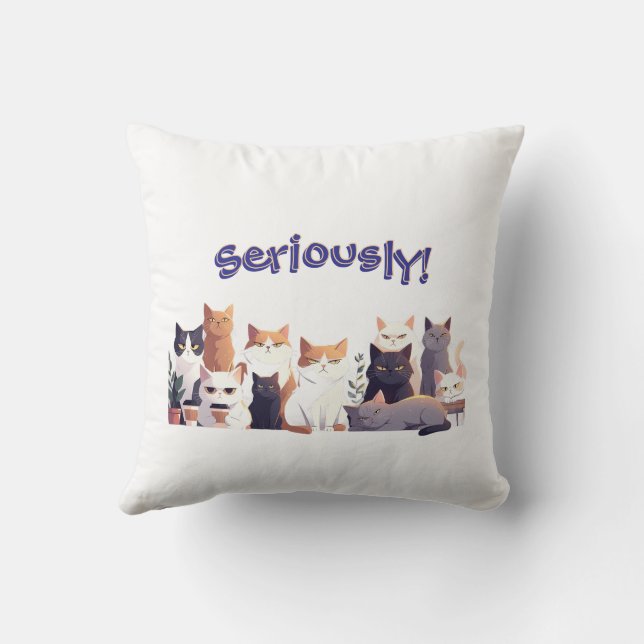Already Judging, Seriously! double sided Cushion (Back)