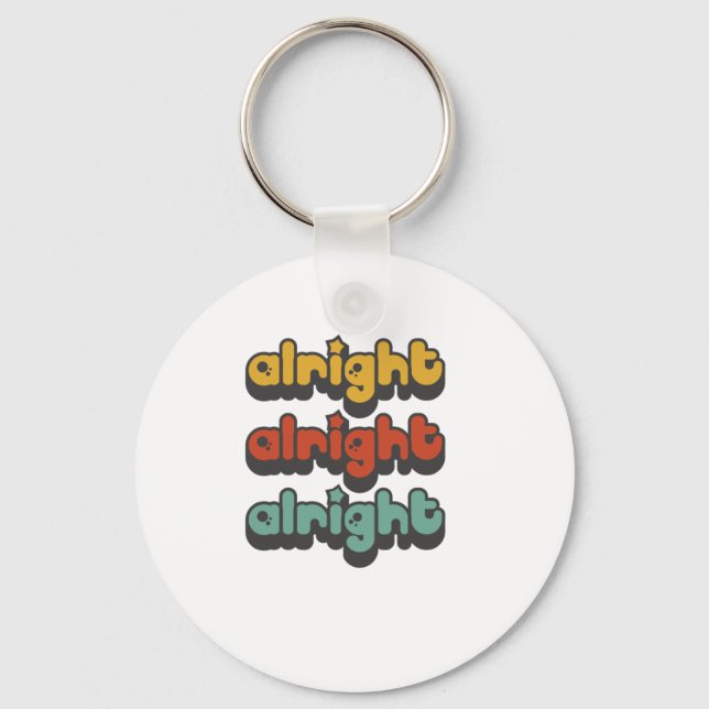 ALRIGHT-ALRIGHT-ALRIGHT-HIPPY-STAR KEY RING (Front)