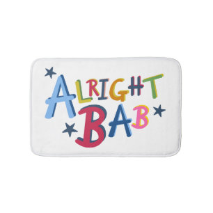 Alright Bab Black Country Words Bath Mat