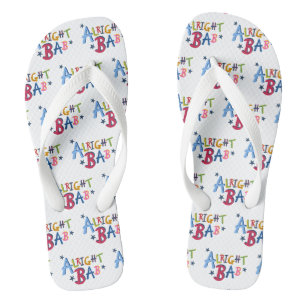 Alright Bab Black Country Words Flip Flop Footwear