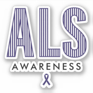 ALS Awareness Blue Ribbon