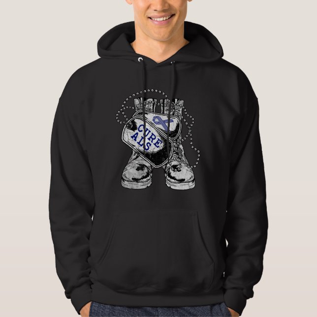 ALS Awareness for Military Veteran  Hoodie (Front)