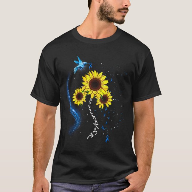 ALS Awareness Hummingbird T-Shirt (Front)