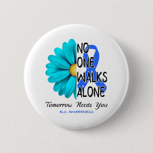 ALS Awareness Month Ribbon Gifts 6 Cm Round Badge