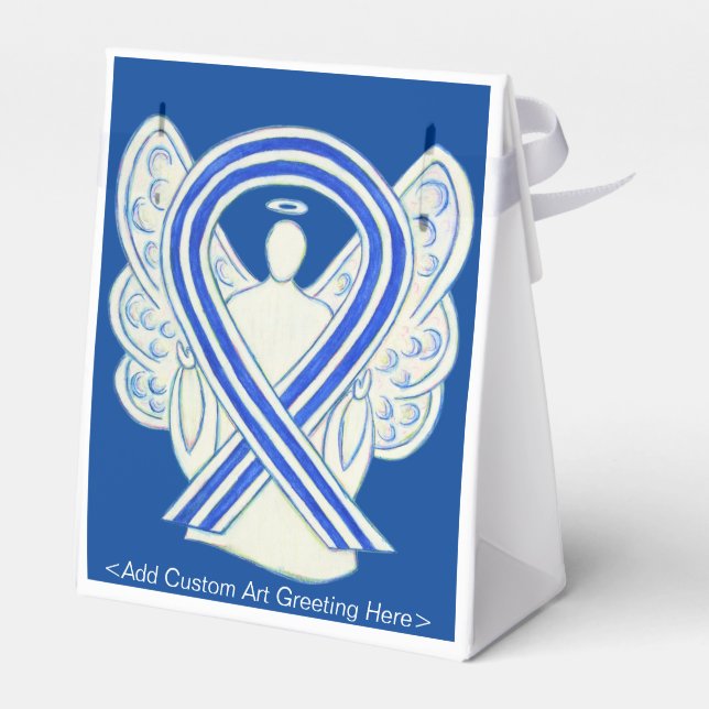 ALS Awareness Ribbon Angel Party Favour Boxes (Back Side)