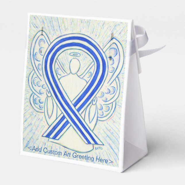 ALS Awareness Ribbon Angel Party Favour Boxes (Back Side)