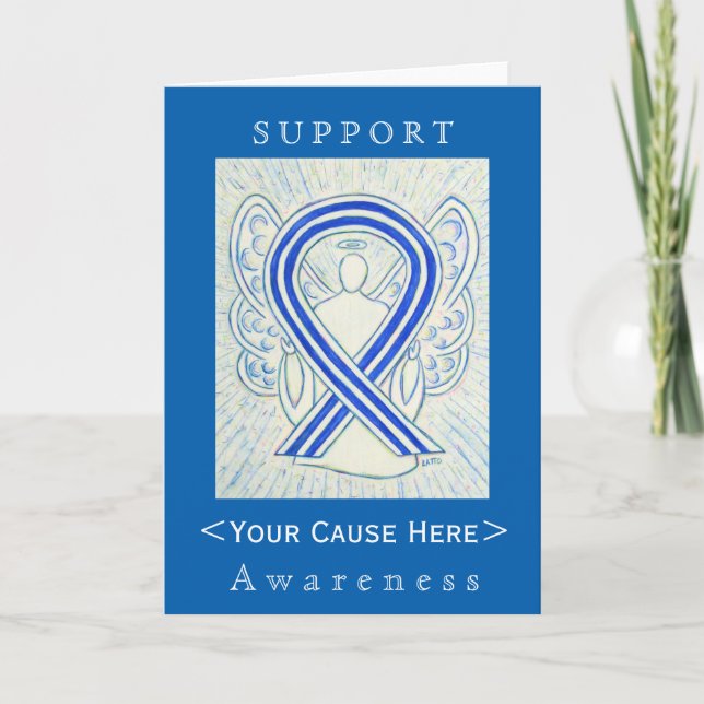 ALS Awareness Ribbon Customised Angel Card (Front)