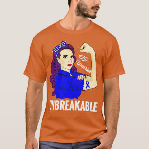 ALS Awareness Warrior Unbreakable Lou Gehrigs Dise T-Shirt