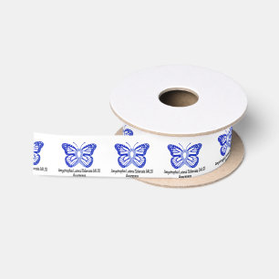 ALS Butterfly Ribbon of Hope 1.5" Satin Ribbon