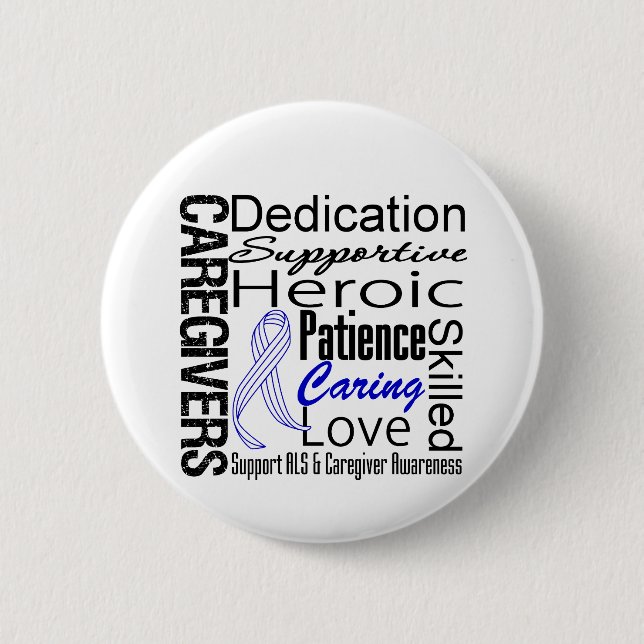 ALS Caregivers Collage 6 Cm Round Badge (Front)