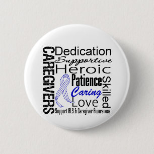 ALS Caregivers Collage 6 Cm Round Badge
