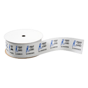 ALS: Fight for the Cure! Grosgrain Ribbon