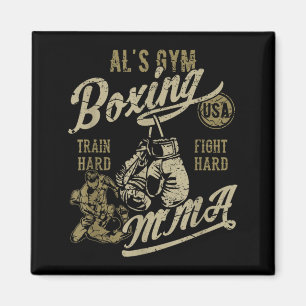 ALs Gym Boxing MMA Retro Design for The Name Al Magnet