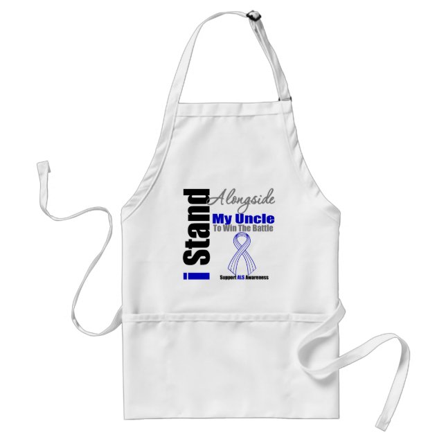 ALS I Stand Alongside My Uncle Standard Apron (Front)