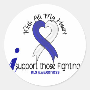 ALS I Support Those Fighting Classic Round Sticker