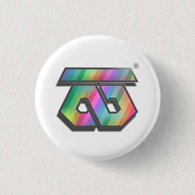 ALS logo pin badge, small (3.2cm/1.25") (Front)