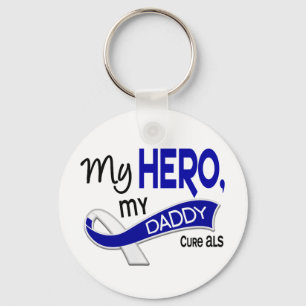 ALS My Daddy My Hero 42 Key Ring