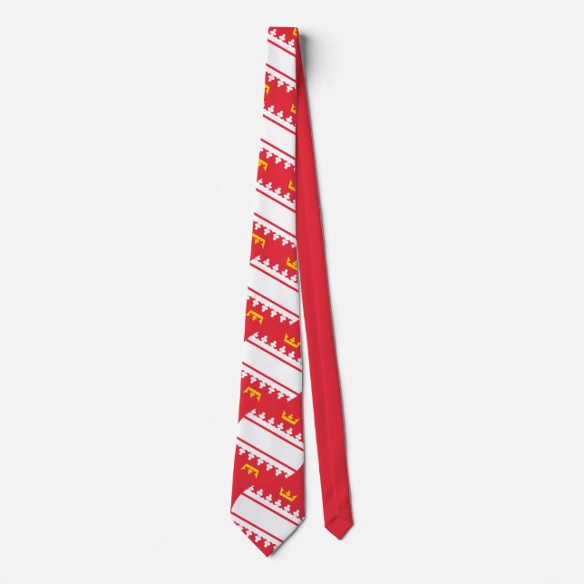Alsace flag Neck Tie (Front)