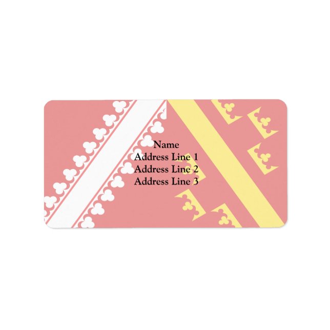 Alsace (Old), France flag Label (Front)
