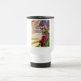 Alsace region France vintage travel poster Mug