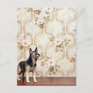 Alsation dog postcard