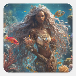 Alsea - Mermaid Series Art Collection Square Sticker