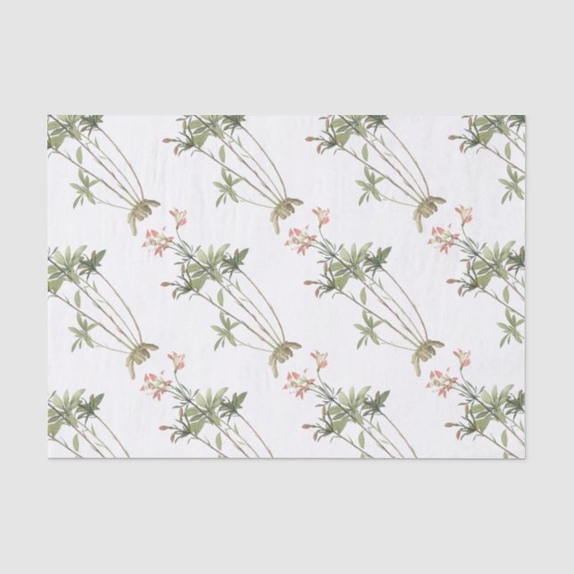 Alstromeria Flower Pattern Tissue Paper (Front)