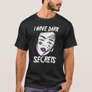Alt Aesthetics I Have Dark Secrets Rose Tattoo Emo T-Shirt