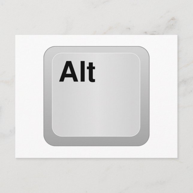 Alt Computer Key Postcard (Front)