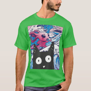 Alt Cute Anime Retro Kitten Neko Synthwave Japan 8 T-Shirt