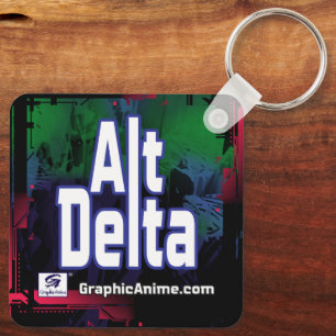 Alt Delta: Shiki with Sword Key Ring