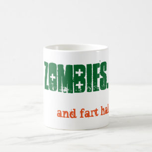 Alt Eat Zombies and Fart Halloween Emo Goth Coffee Mug