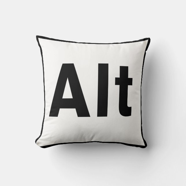ALT Key Throw Pillow (Front)