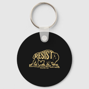 Alt Us National Park Resist Service Bison Buffalo Key Ring