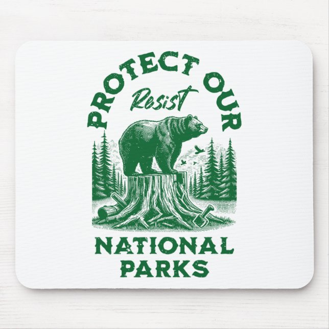 Alt Us National Park Resist Service  Mouse Mat (Front)