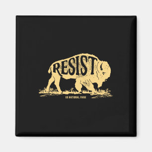 Alt Us National Park Resist Service T Shirt Bison  Magnet