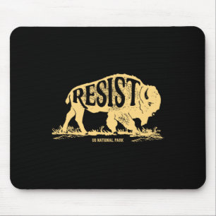 Alt Us National Park Resist Service T Shirt Bison Mouse Mat