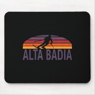 Alta Badia Dolomites Italy Ski Resort Snowboarding Mouse Mat