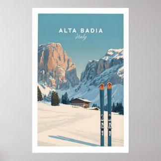 Alta Badia Italy Ski Resort Print - Dolomites